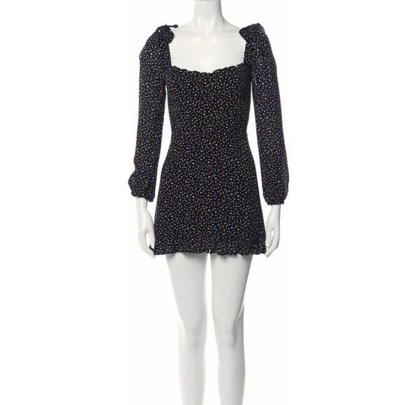 Reformation Elin Confetti Polka Dot Mini Dress 8 fit US 4-6 - Picture 1 of 11
